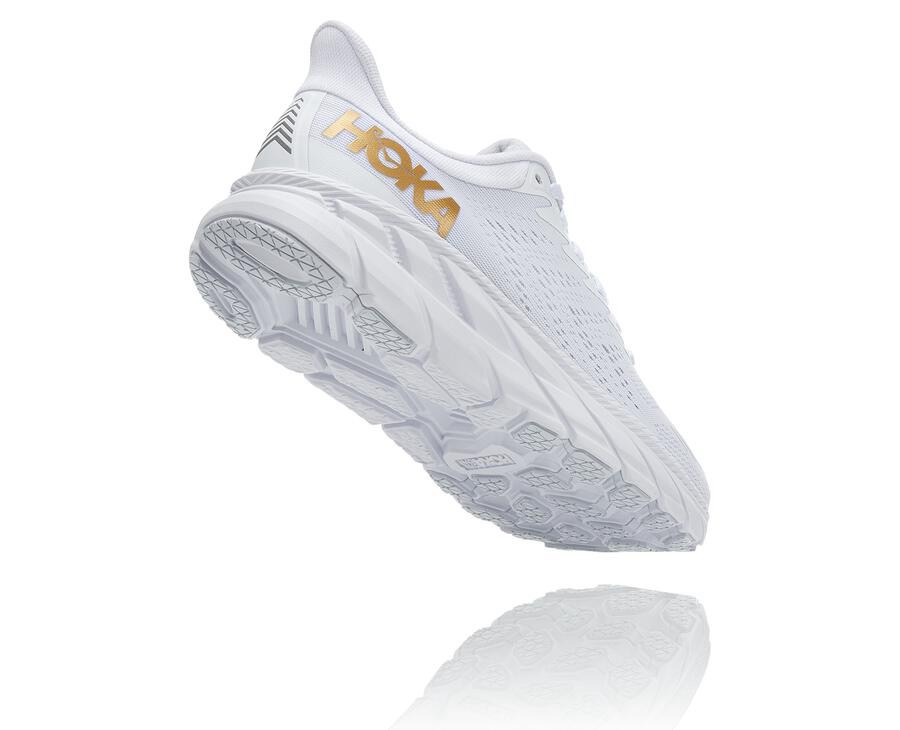 Hoka One One Koşu Ayakkabısı Erkek Beyaz - Clifton 7 - JN1654823